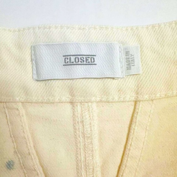 CLOSED Paint splatter denim mini skirt Italian atrsy RARE size 26 - Picture 11 of 14